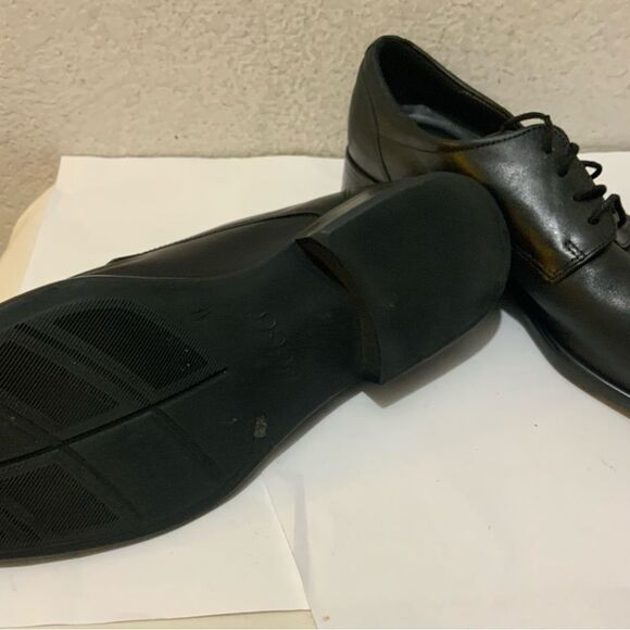 Ecco City Tray Tech Lace Up Dress Shoe Leather Black Size EU 47 (13-13.5) main image 9